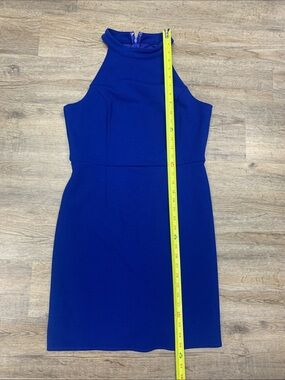 Lida kate high -Neck Sleeveless Mini Dress in Cobalt Blue